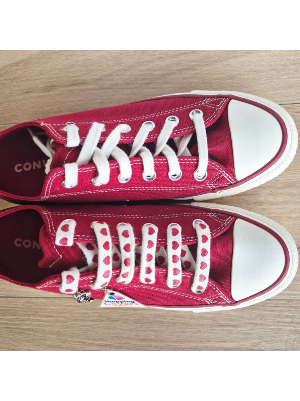⭐Converse Chuck Taylor Valentine's Day Low 11 Womens shoes Sneaker Red A19057C - Picture 10 of 11